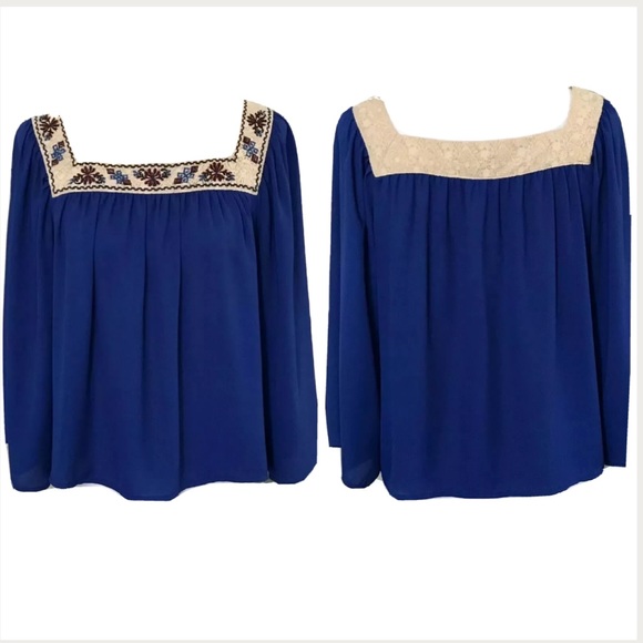 Flying Tomato blouse crocheted lace embroidered - Picture 2 of 8